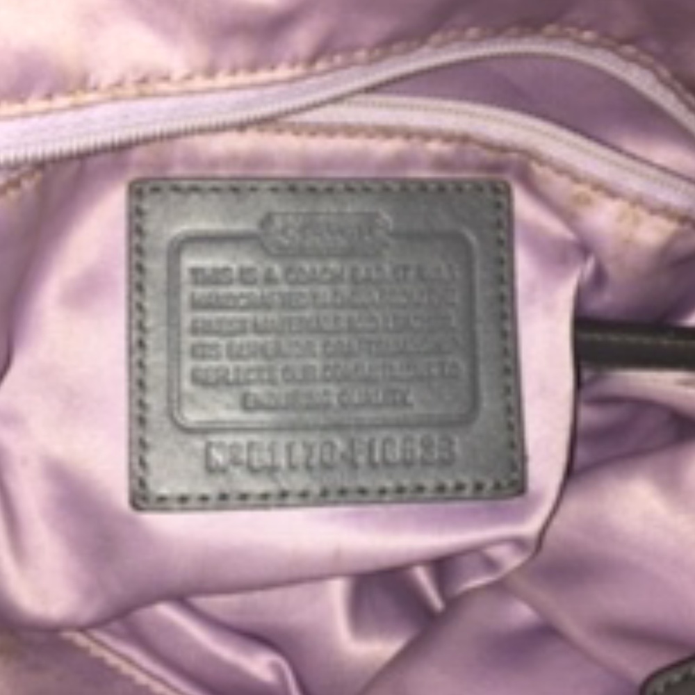 Authentic Coach Signature Monogram/Leather Purse - Picture 4 of 5